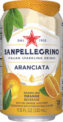 Italian Sparkling Drinks Aranciata Blik