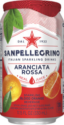 Italian Sparkling Drinks Aranciata Rossa Blik