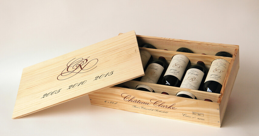 Chateau Clarke jubileum kist